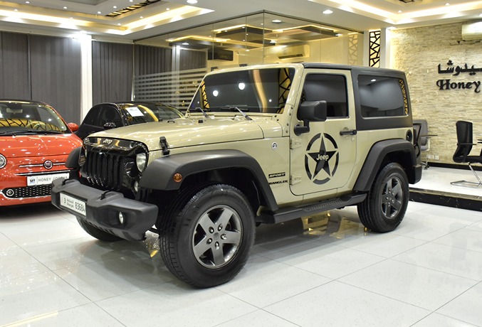 Jeep Wrangler Sport ( 2017 Model ) in Beige Color GCC Specs