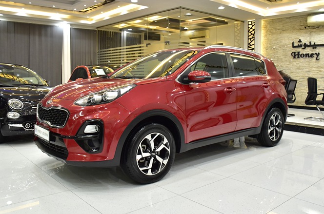 KIA Sportage ( 2021 Model ) in Red Color GCC Specs