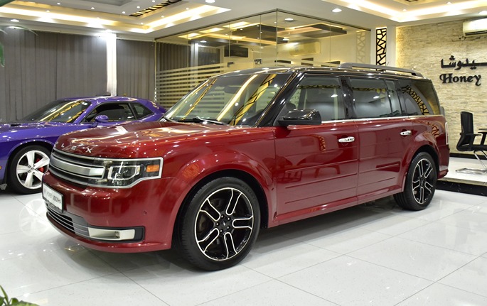 Ford Flex Limited ( 2015 Model ) in Red Color GCC Specs