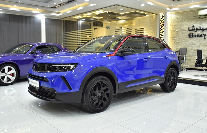 Opel Mokka 1.2L ( 2022 Model ) in Blue Color GCC Specs