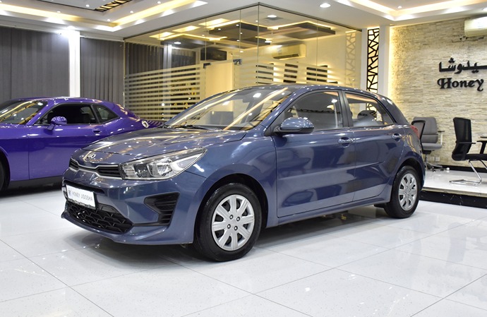 KIA Rio ( 2021 Model ) in Blue Color GCC Specs