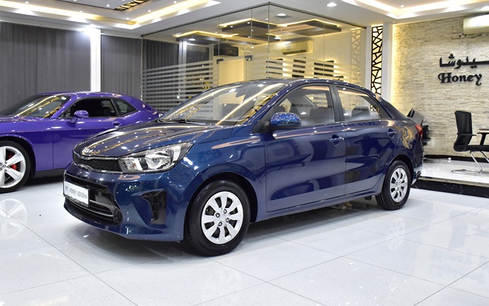 KIA Pegas ( 2022 Model ) in Blue Color GCC Specs