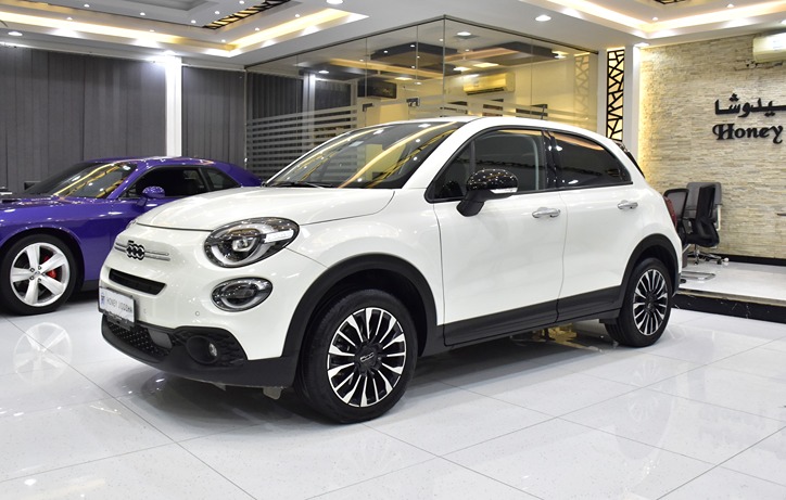 Fiat 500x ( 2023 Model ) in White Color GCC Specs