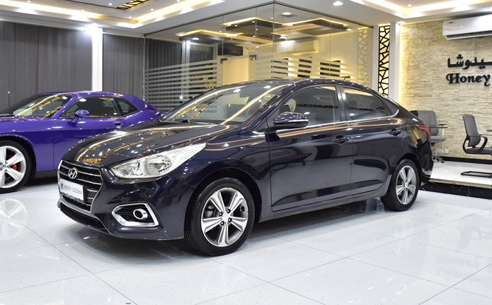 Hyundai Accent 1.6L ( 2020 Model ) in Blue Color GCC Specs