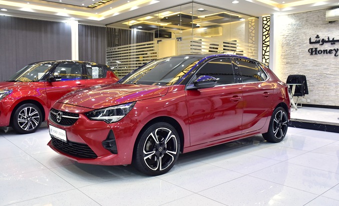Opel Corsa 1.2L ( 2023 Model ) in Red Color GCC Specs