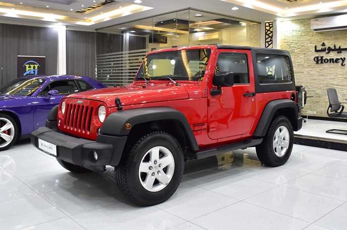 Jeep Wrangler Sport ( 2017 Model ) in Red Color GCC Specs